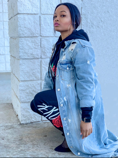 DAMAGED GOODS | LONGLINE DENIM DUSTER